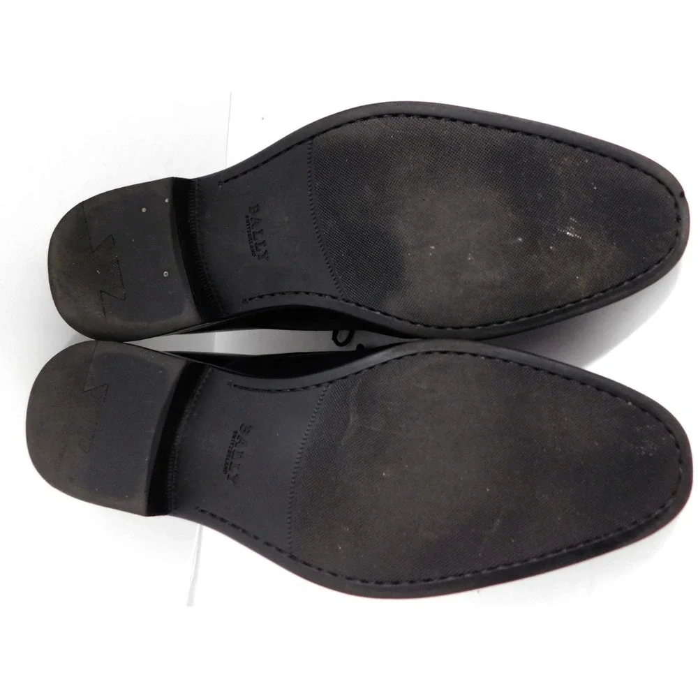 Bally Switzerland Cattford Black Leather Oxford Shoes 10 EEE